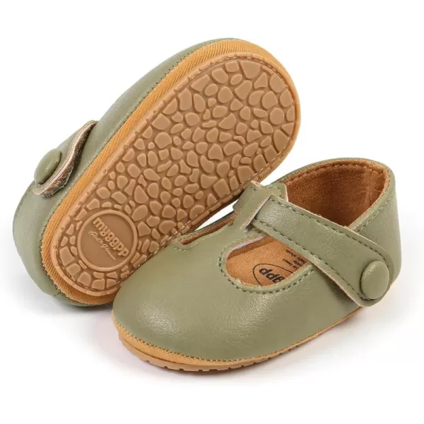 SOFMUO Baby Boys Girls Lace Up Leather Sneakers Soft Rubber Sole Infant Moccasins Newborn Oxford Loafers AntiSlip Toddler Wedding Uniform Dress ShoesA02Green