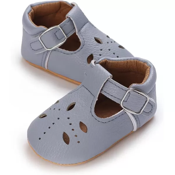 SOFMUO Baby Boys Girls Lace Up Leather Sneakers Soft Rubber Sole Infant Moccasins Newborn Oxford Loafers AntiSlip Toddler Wedding Uniform Dress ShoesA05Blue