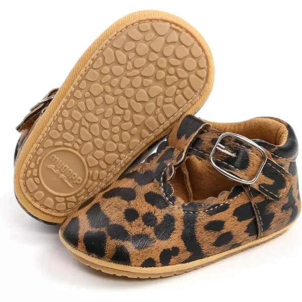 SOFMUO Baby Boys Girls Lace Up Leather Sneakers Soft Rubber Sole Infant Moccasins Newborn Oxford Loafers AntiSlip Toddler Wedding Uniform Dress ShoesA01Leopard