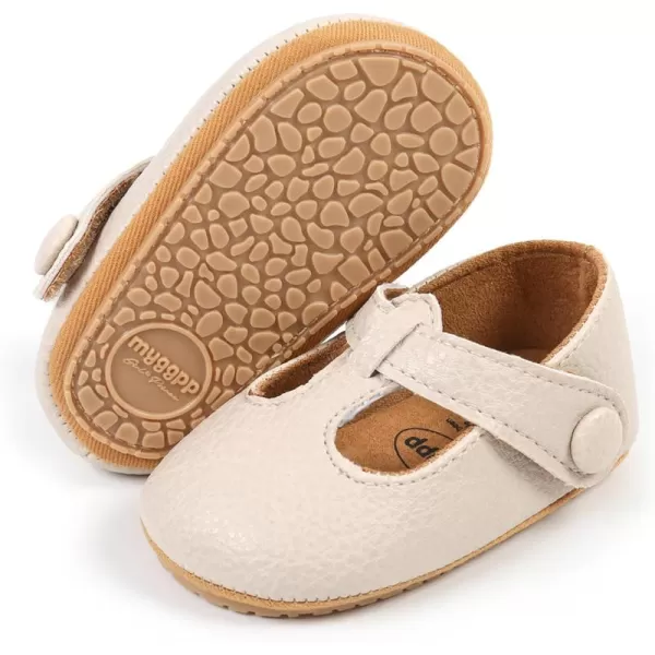 SOFMUO Baby Boys Girls Lace Up Leather Sneakers Soft Rubber Sole Infant Moccasins Newborn Oxford Loafers AntiSlip Toddler Wedding Uniform Dress ShoesA02Beige