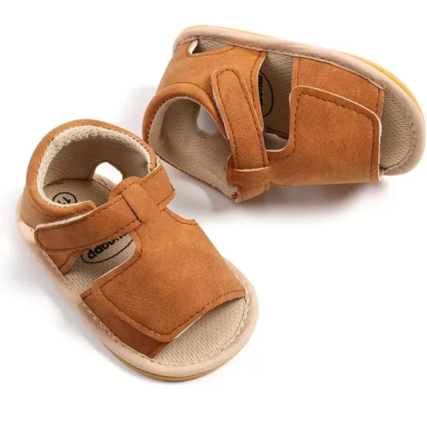 SOFMUO Baby Girl Sandals Bowknot Soft Infant Girls Princess Dress Summer Walking ShoesA01Brown