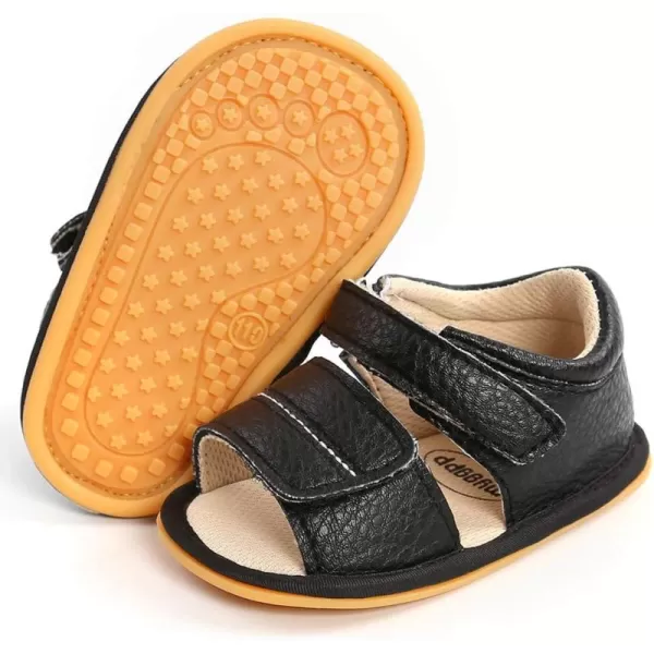 SOFMUO Baby Girls Boys Sparkly Bowknot Sandals Premium Soft AntiSlip Rubber Sole Infant Summer Outdoor Shoes Toddler First WalkersA2Black