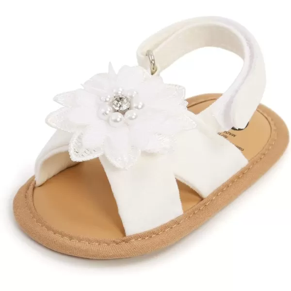 SOFMUO Baby Girls Floral Closed Toe Sandals NonSlip Soft Rubber Sole Infant Toddler Summer Walking ShoesA03Yellow