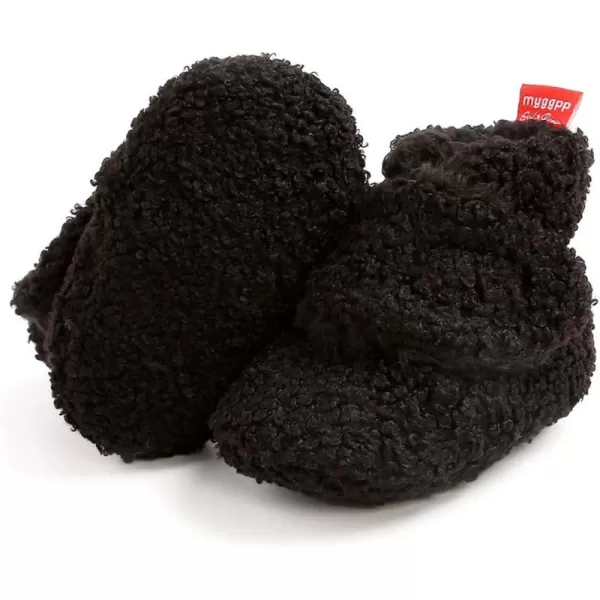 SOFMUO Unisex Baby Girl Boy Slippers Lightweight NonSlip Indoor Moccasins House Shoes Toddler BootiesA01Black