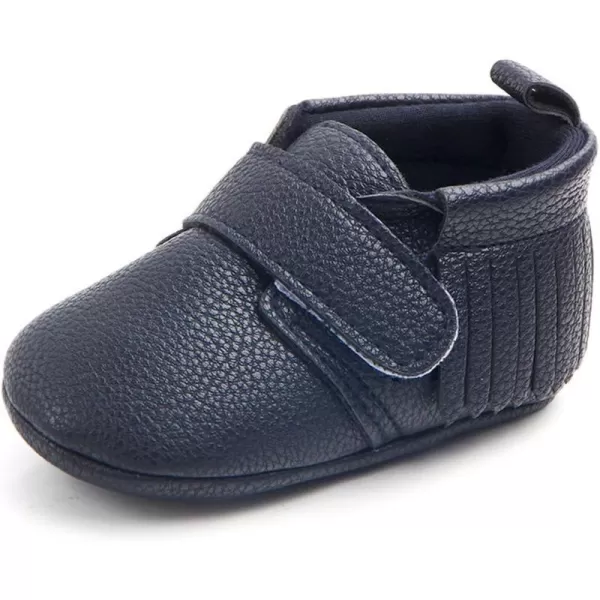 Antheron Infant Moccasins  Unisex Baby Girls Boys Tassels Soft Sole Toddler First Walker Newborn Crib ShoesNavy1218 Months
