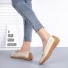 imageWomens Comfort Leather Loafers Casual Wild Driving Flats AntiCollision Moccasins Soft Daily Walking ShoesABeige