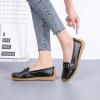 imageWomens Comfort Leather Loafers Casual Wild Driving Flats AntiCollision Moccasins Soft Daily Walking ShoesABlack