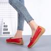 imageWomens Comfort Leather Loafers Casual Wild Driving Flats AntiCollision Moccasins Soft Daily Walking ShoesARed
