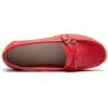 imageWomens Comfort Leather Loafers Casual Wild Driving Flats AntiCollision Moccasins Soft Daily Walking ShoesBRed