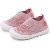 imageSOFMUO Baby FirstWalking Shoes 14 Years Toddler Trainers Sneakers Infant Boys Girls Non Slip Soft Sole Little Kid Mesh Outdoor ShoesAPink