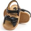 imageSOFMUO Baby Girl Sandals Bowknot Soft Infant Girls Princess Dress Summer Walking ShoesA09Black