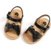 imageSOFMUO Baby Girl Sandals Bowknot Soft Infant Girls Princess Dress Summer Walking ShoesA09Black