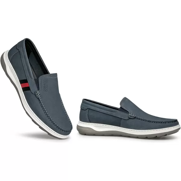 Loafer Mens Genuine Leather UTip Perforated Fit for Summer RF1926 24 SpringBlue
