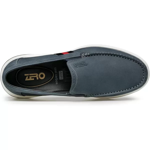 Loafer Mens Genuine Leather UTip Perforated Fit for Summer RF1926 24 SpringBlue