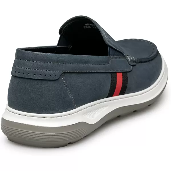 Loafer Mens Genuine Leather UTip Perforated Fit for Summer RF1926 24 SpringBlue
