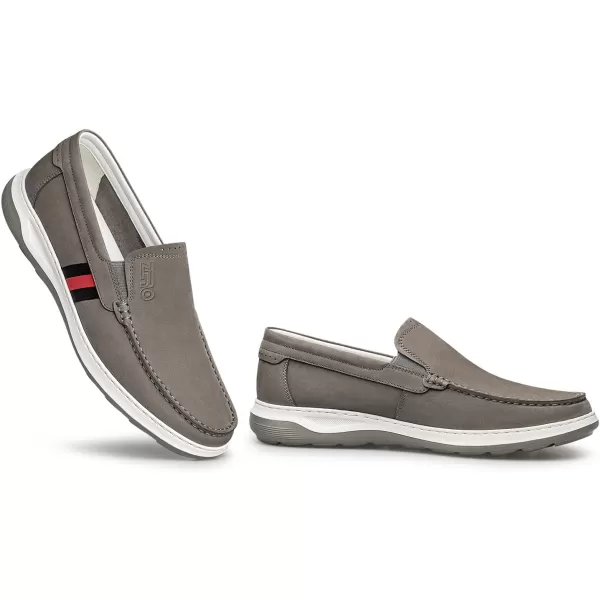 Loafer Mens Genuine Leather UTip Perforated Fit for Summer RF1926 24 SpringGrey