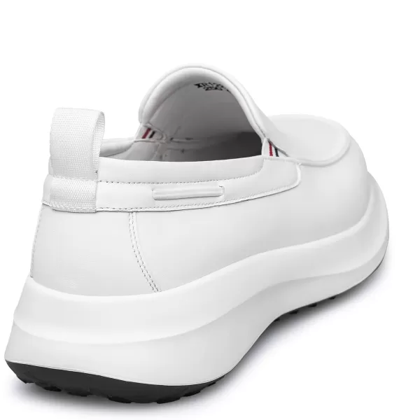 Loafers Mens Platform Sneakers Convenient to Put on and take Off R121822 AutumnWhite