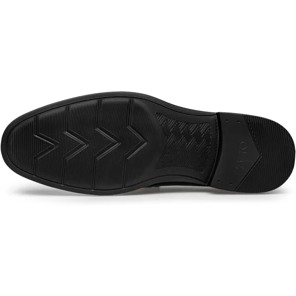Loafers Mens Thick Bottom Genuine Leather Cowhide Wide BF1958 24 SpringBlack
