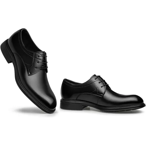 Mens Derby Dress Shoes Genuine Leather Oxford Shoes for Men XBF1870 24 SpringBlack