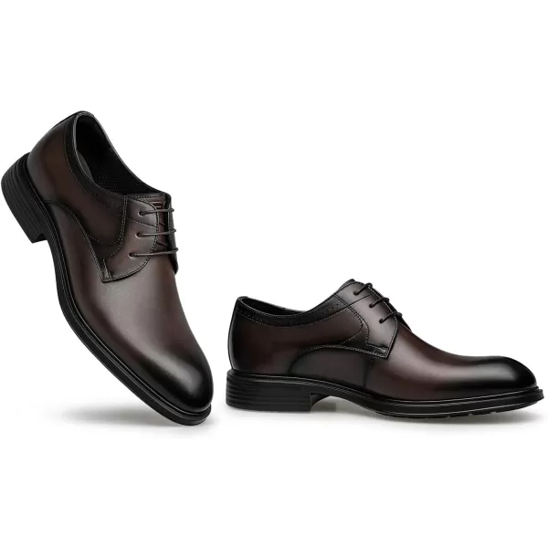 Mens Derby Dress Shoes Genuine Leather Oxford Shoes for Men XBF1870 24 SpringBrown