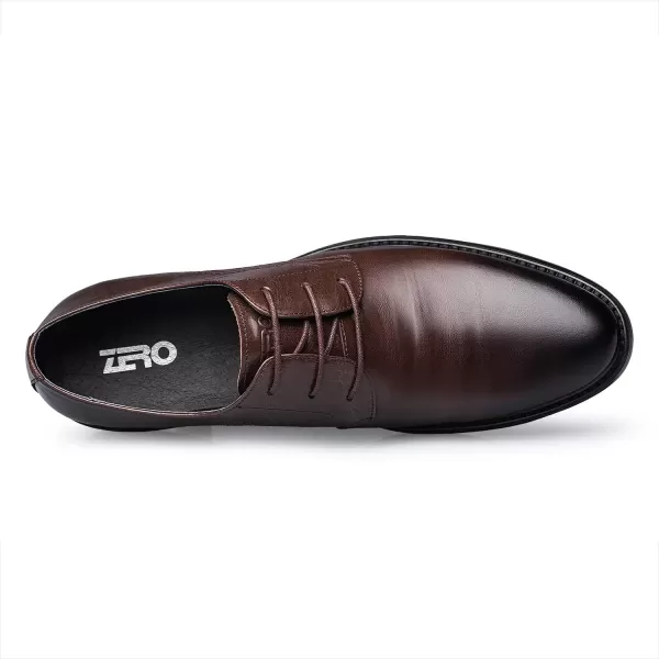 Mens Dress Shoes Leather Comfort Black Oxford Tuxedo Shoes for Men 22 ModelBrown