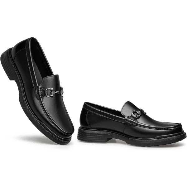 Mens Horsebit Loafers ampamp Slipons Oxford Leather Shoes for Men XDF1868 24 SpringBlack