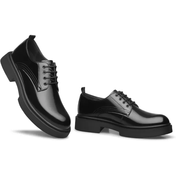 Mens Oxford Shoes  Patent Leather with HeightIncreasing Soles B33009 23 WinterBlack