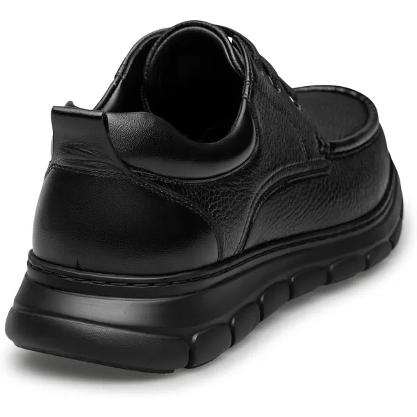 Mens Sneakers  Soft Genuine Leather Comfortable Fit D33388X 23 WinterBlack