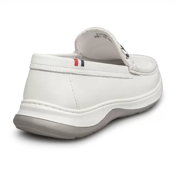Mens loafers ampamp slipons simple design fashion horesbit loafer shoes for men R1312623 SpringWhite