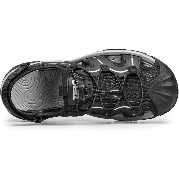 Mens sandals leather for casual steel toe shoes for men 22 modelBlack