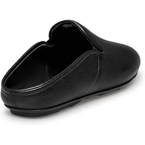 ZRO Couples Loafers ampamp Slipons no Heel Driving Indoor Shoes Fashion Buckskin Leather Shoes for Men Women 22 ModelBlack
