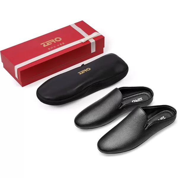 ZRO Couples Loafers ampamp Slipons no Heel Driving Indoor Shoes Fashion Buckskin Leather Shoes for Men Women 22 ModelBlack