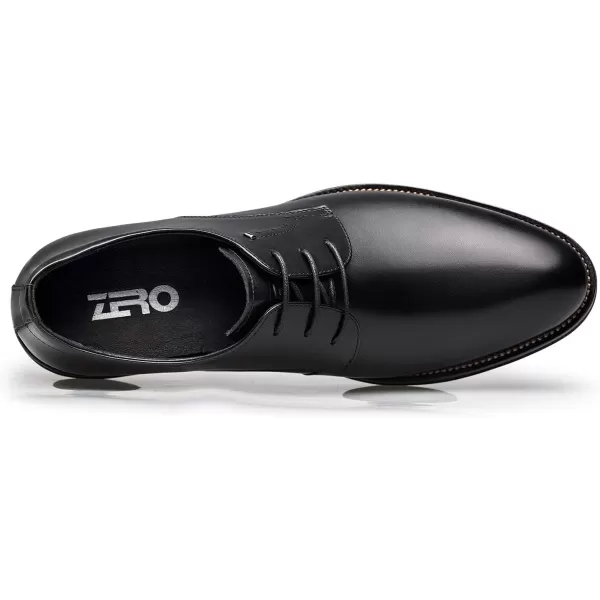 ZRO Mens B572 Full Grain Business Oxfords ShoesBlack