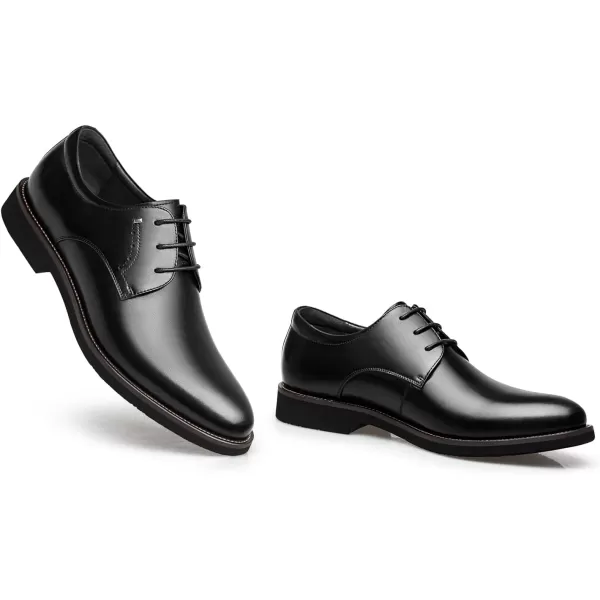 ZRO Mens B572 Full Grain Business Oxfords ShoesBlack