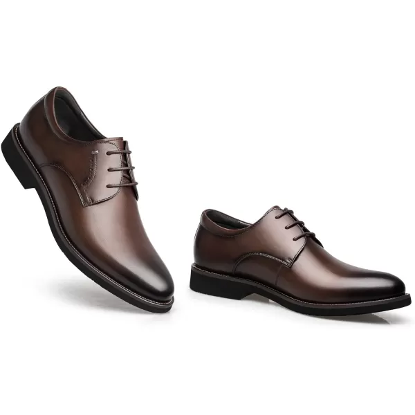 ZRO Mens B572 Full Grain Business Oxfords ShoesBrown