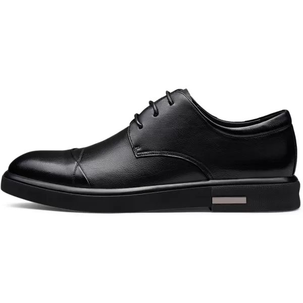 ZRO Mens C130 Cap Toe Casual Business OxfordsBlack