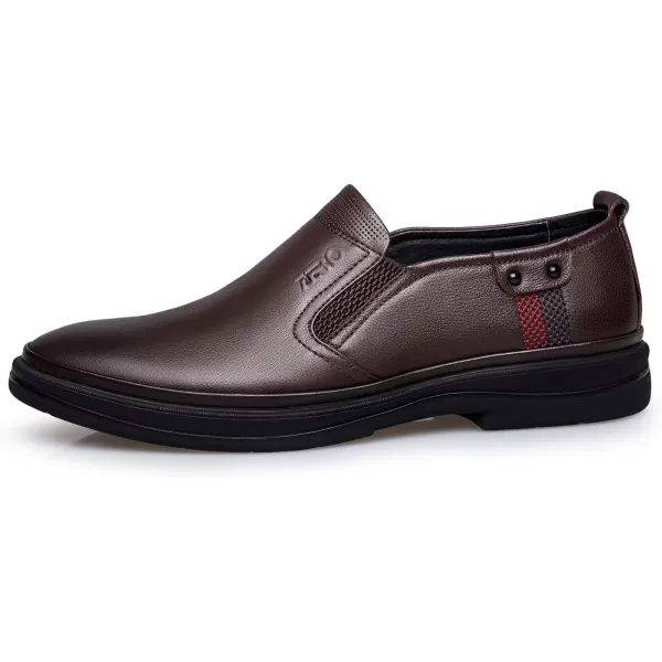 ZRO Mens D309 Elastic Side Casual LoaferBrown