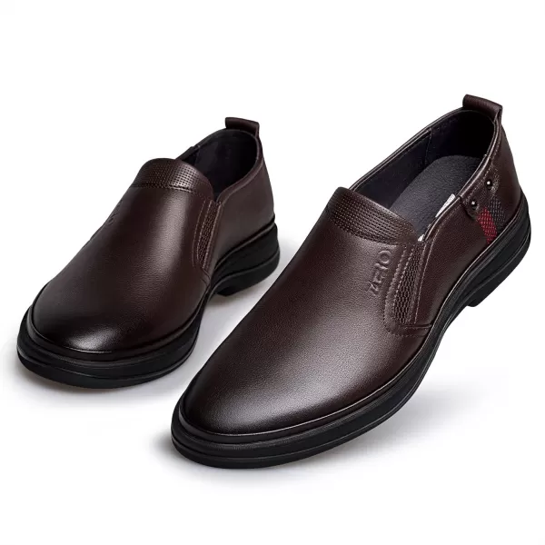 ZRO Mens D309 Elastic Side Casual LoaferBrown