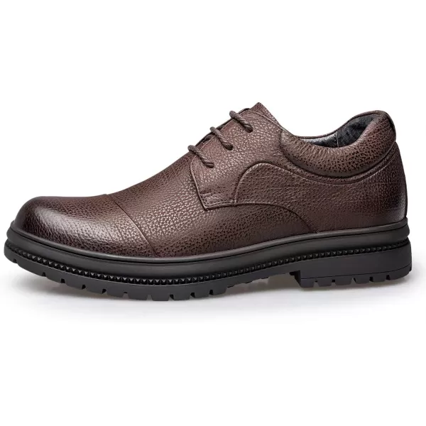 ZRO Mens D331 Walk Cap Toe Modern OxfordsBrown