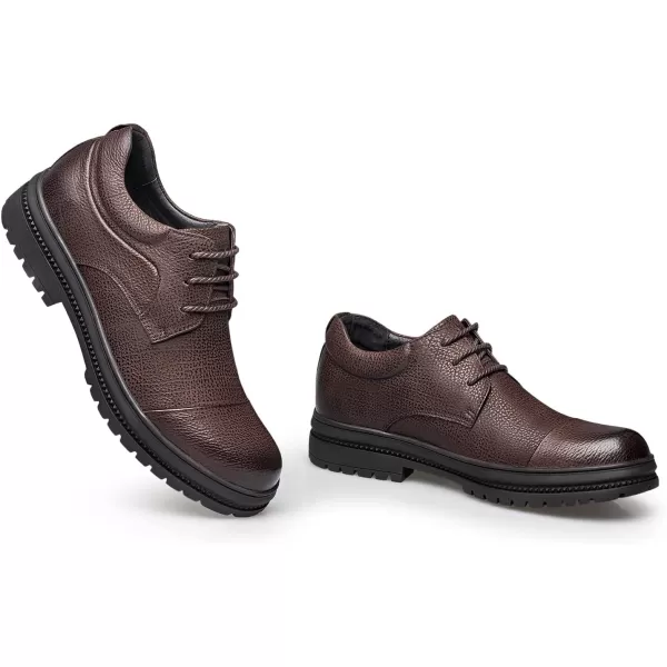 ZRO Mens D331 Walk Cap Toe Modern OxfordsBrown