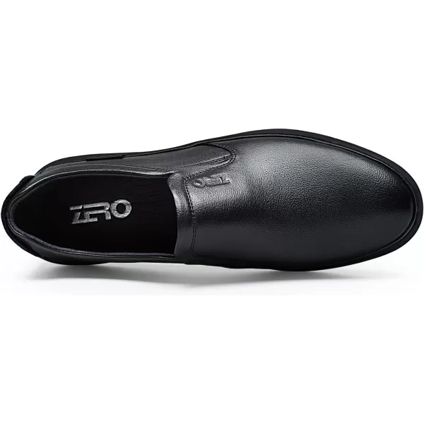 ZRO Mens D528 Elastic Dress LoaferBlack