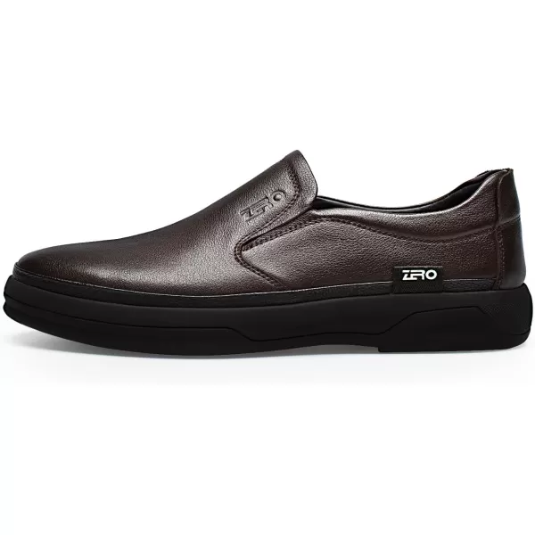 ZRO Mens D528 Elastic Dress LoaferBrown