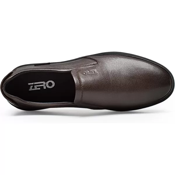 ZRO Mens D528 Elastic Dress LoaferBrown