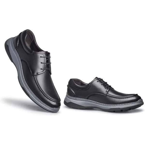 ZRO Mens D796 Walk Mac Toe Casual OxfordsBlack