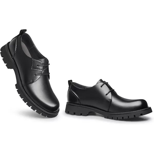 ZRO Mens D802 Slip Resistant Casual OxfordsBlack