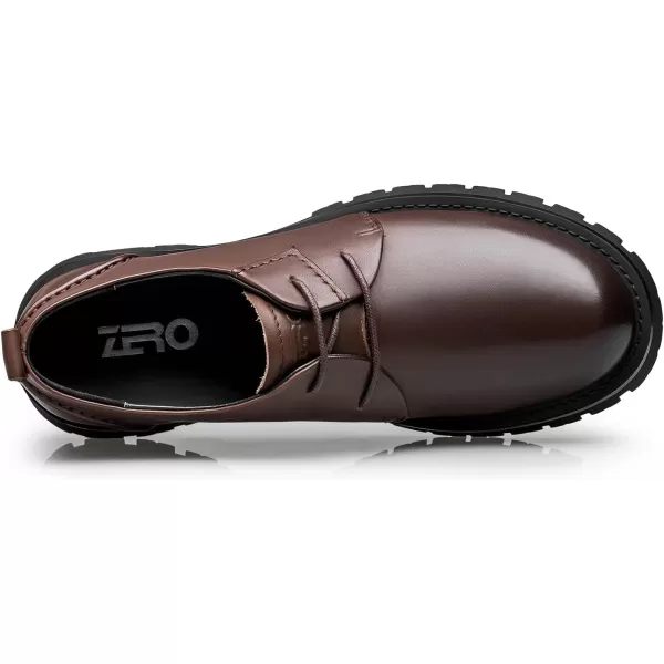 ZRO Mens D802 Slip Resistant Casual OxfordsBrown