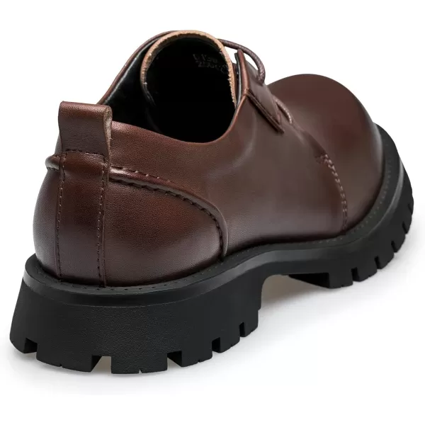 ZRO Mens D802 Slip Resistant Casual OxfordsBrown