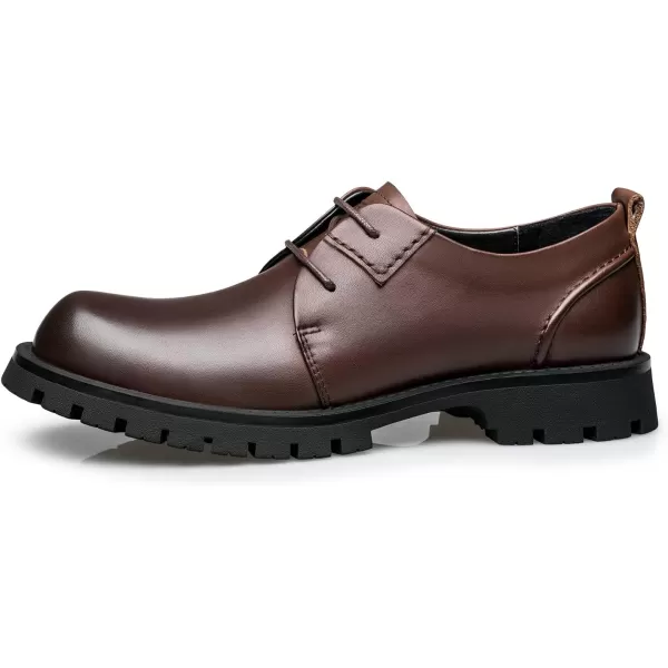 ZRO Mens D802 Slip Resistant Casual OxfordsBrown