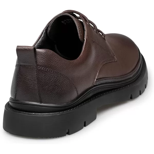 ZRO Mens D901 Plain Toe Classic Business OxfordsBrown