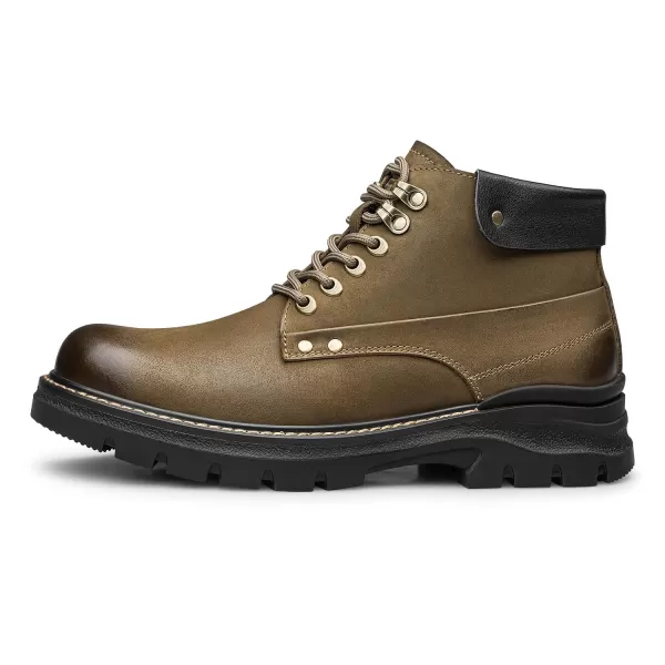 ZRO Mens Genuine Leather Boots with Thick Soles H35709D 23 WinterBrown